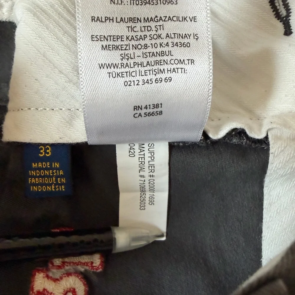 Polo Ralph Lauren Embroidered Shorts Size 33 Classic Fit Gray - Picture 6 of 15